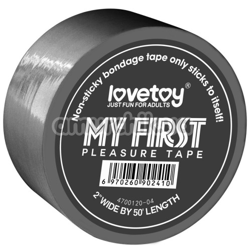 Бондажна стрічка My First Pleasure Tape 15 м, сіра - Фото №1