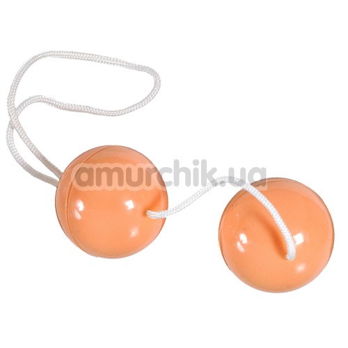 Латексные шарики SuperSoft Orgasmus Balls, телесные - Фото №1