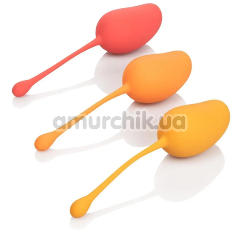 Набор вагинальных шариков Kegel Training Set Mango Squeeze Relax Repeat, оранжевый