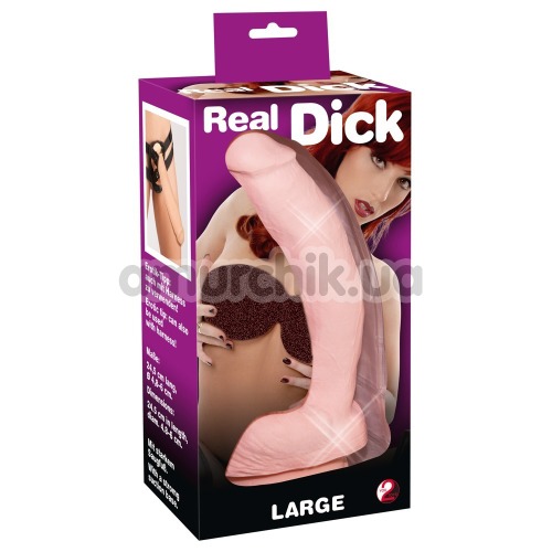 Фаллоимитатор Real Dick Large, телесный