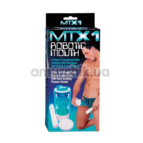 Симулятор орального секса MTX1 Robotic Mouth, голубой