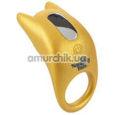 Віброкільце для члена Naughty Bits Horny AF Vibrating Cock Ring, жовте - Фото №1