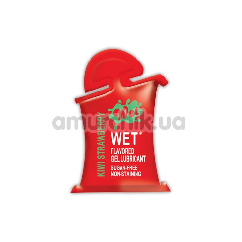 Лубрикант Wet Flavored Kiwi Strawberry 10ml