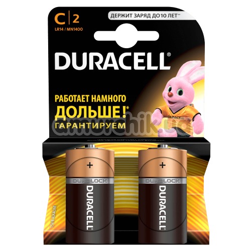 Батарейки Duracell С, 2 шт