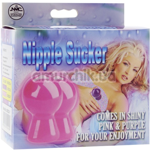 Вакуумные стимуляторы для сосков Nipple Sucker, розовые