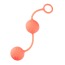 Вагинальные шарики Pleasure Balls, оранжевые - Фото №1