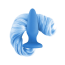 Анальная пробка с голубым хвостом Unicorn Tails Pastel, голубая - Фото №0
