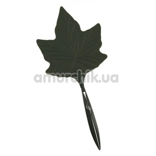 Шльопалка у вигляді кленового листочка Lockink Leather Whip Maple Leaf, зелена - Фото №1