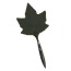 Шльопалка у вигляді кленового листочка Lockink Leather Whip Maple Leaf, зелена - Фото №1