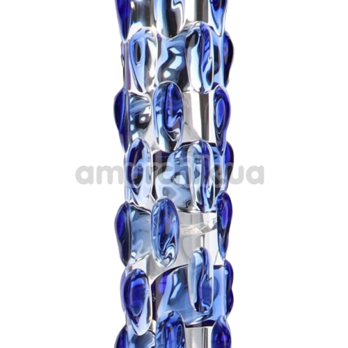 Фалоімітатор Glass Worxx Diamond Dazzler, блакитний