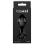 Анальная пробка Crystal Glass Rose, черная - Фото №4