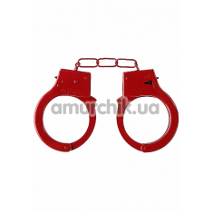 Наручники Ouch! Beginner's Handcuffs, червоні - Фото №1
