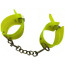 Фиксаторы для рук DS Fetish Handcuffs Transparent With Chain, салатовые - Фото №1