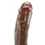 Вибратор TLC Adam's Cock, 22.2 см коричневый - Фото №3