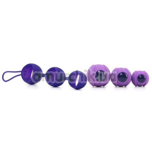 Вагинальные шарики Key Stella III Graduated Kegel Ball Set, фиолетовые