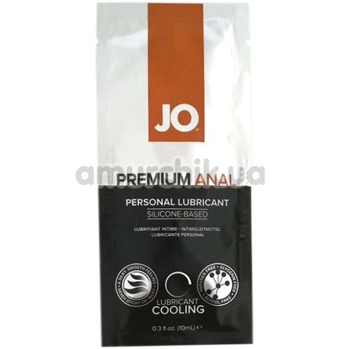 Анальный лубрикант JO Anal Premium Cooling на силиконовой основе - охлаждающий эффект, 10 мл