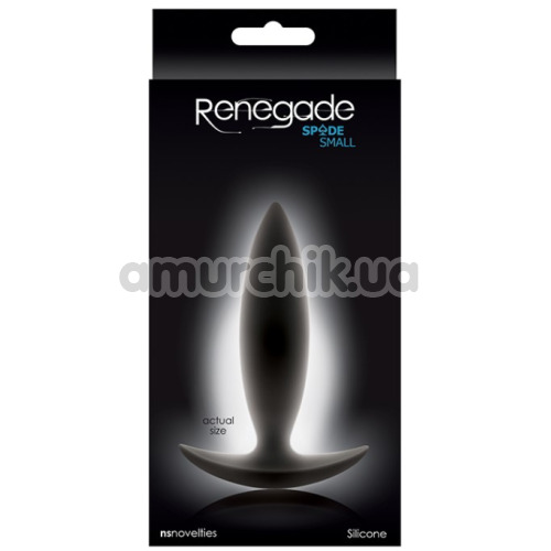 Анальная пробка Renegade Spade Small, черная