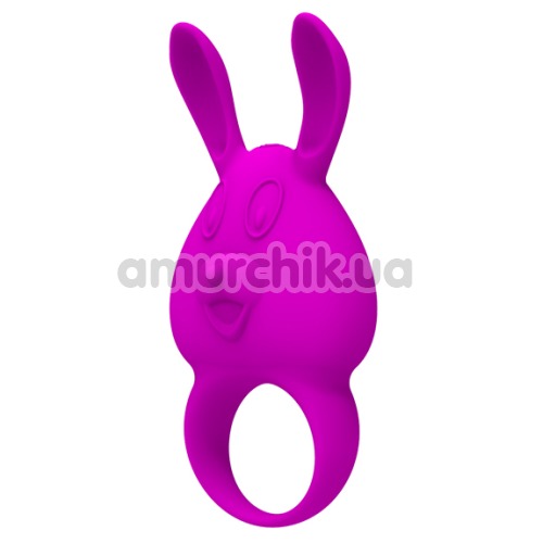 Виброкольцо Preety Love Naughty Bunny, фиолетовое - Фото №1