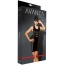 Мини-платье Avanza Vinyl Dress с лакированными вставками, черное - Фото №2