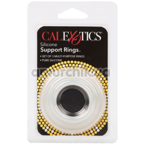 Набор эрекционных колец Silicone Support Rings, прозрачный