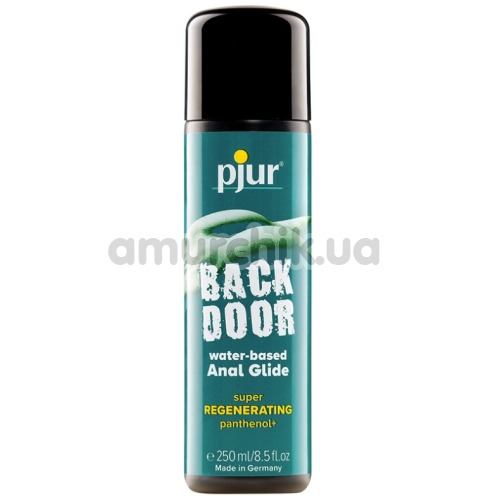 Анальный лубрикант Pjur Back Door Water-Based Anal Glide Super Regenerating, 250 мл - Фото №1