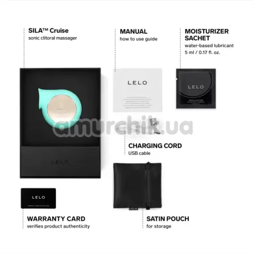 Звуковой симулятор орального секса для женщин Lelo Sila Cruise (Лело Сила Круз), бирюзовый