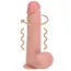 Вібратор з ротацією Realrock Realistic Vibrating & Rotating Dildo 8, тілесний - Фото №5