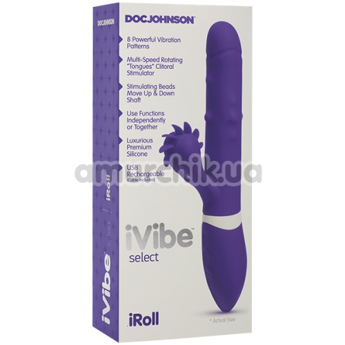 Вибратор iVibe Select iRoll, фиолетовый
