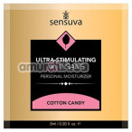 Лубрикант с эффектом вибрации Sensuva Ultra-Stimulating On Insane Cotton Candy - сахарная вата, 6 мл - Фото №1