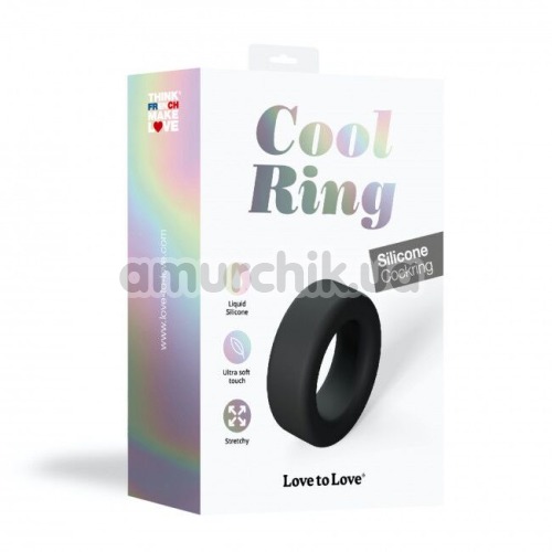 Ерекційне кільце для члена Love To Love Cool Ring, чорне