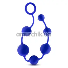 Анальні кульки Performance Advanced Silicone Anal Beads 16, сині - Фото №1