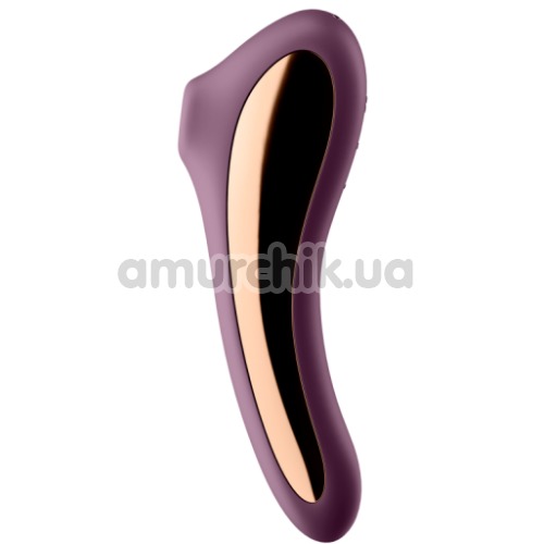 Симулятор орального секса для женщин с вибрацией Satisfyer Dual Kiss, фиолетовый