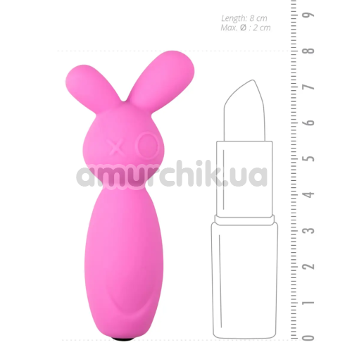 Клиторальный вибратор Mini Bunny Vibe, розовый