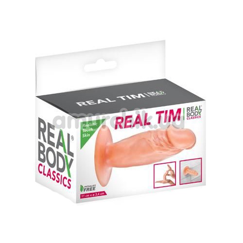 Анальный фаллоимитатор Real Body Real Tim, телесный