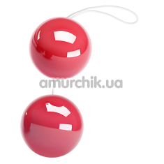 Вагинальные шарики Twin Balls, красные - Фото №1