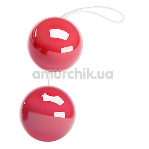 Вагинальные шарики Twin Balls, красные - Фото №1
