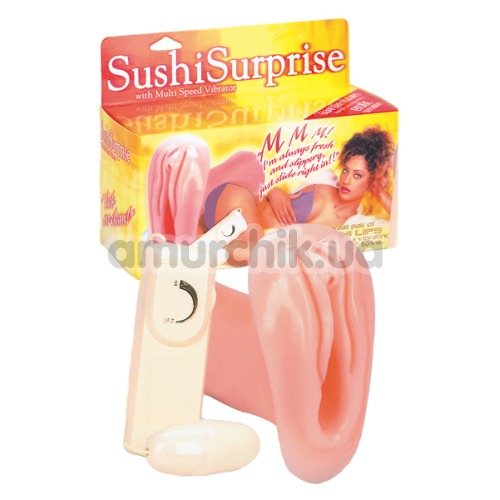 Искусственная вагина с вибрацией Sushi Surprise