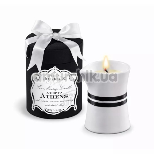 Свеча для массажа Petits Joujoux A Trip To Athens Musk and Patchouli - мускус и пачули, 190 мл - Фото №1