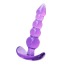 Анальная пробка Clear Jelly Butt Plug, фиолетовая - Фото №3