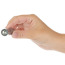 Вибропуля First-Class Bullet With Key Chain Pouch, серебряная - Фото №8
