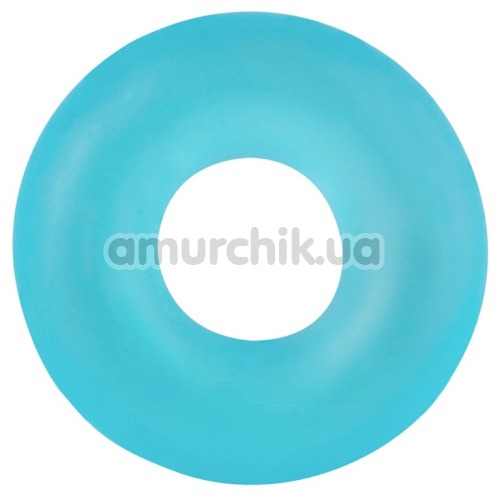 Эрекционное кольцо Stretchy Cock Ring, голубое - Фото №1
