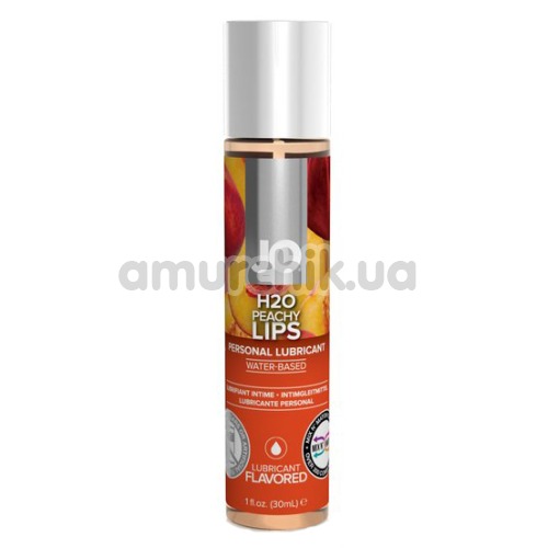 Оральный лубрикант JO H2O Peachy Lips - персик, 30 мл