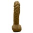 Мило у вигляді пеніса з присоскою Чистий Кайф M, коричневе - Фото №2