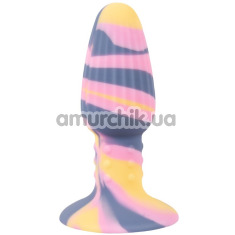 Анальная пробка Coloгful Joy Tricolour Butt Plug, разноцветная - Фото №1
