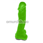 Мыло в виде пениса с присоской Pure Bliss XL, зеленое - Фото №1