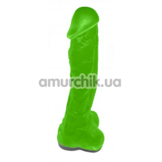 Мыло в виде пениса с присоской Pure Bliss XL, зеленое - Фото №1