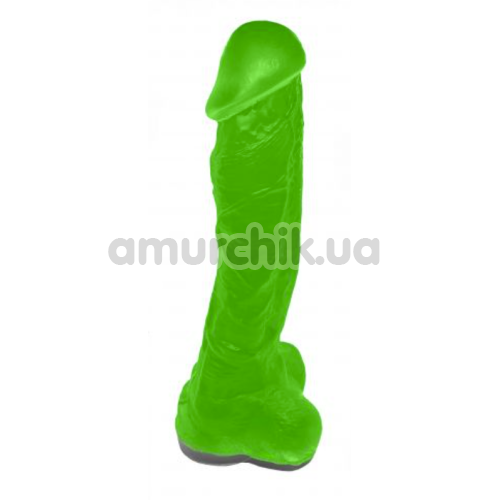 Мило у вигляді пеніса з присоскою Pure Bliss XL, зелене - Фото №1