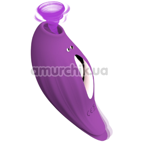 Симулятор орального сексу з вібрацією для жінок Sucking Vibrator PL-VR292, фіолетовий - Фото №1