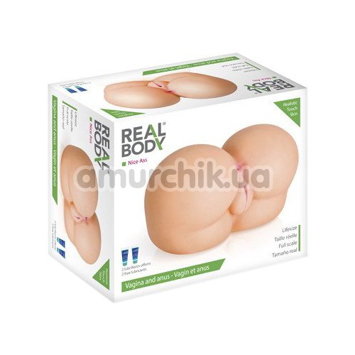 Штучна вагіна і анус Real Body Nice Ass, тілесна