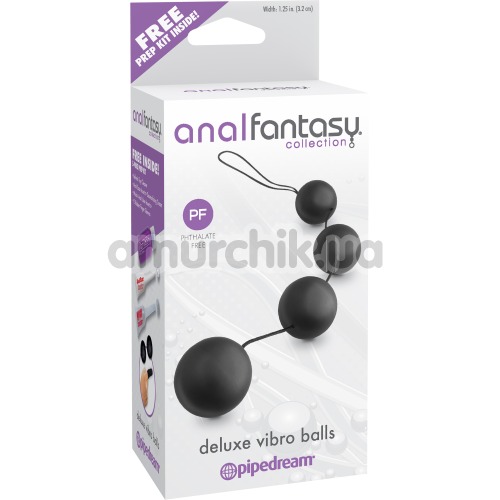 Анальные шарики Anal Fantasy Collection Deluxe Vibro Balls